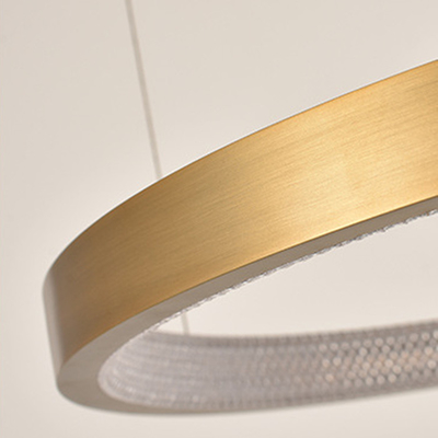 Das moderne Hängen führte klares Acrylkreis-Ring Pendant Light Nordic Stairs-Wohnzimmer