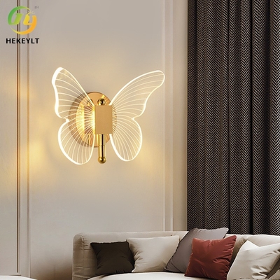 Luxusschmetterlings-Farblicht modernes Wand-Lampen-Hotel-Bett und Schlafzimmer Fernsehwand-LED drei
