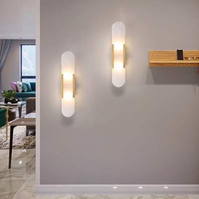 Posten-moderne Marmorwand-Lampen-Wohnzimmer Fernsehhintergrund-Wand-kreative helle Luxustreppenhaus-Portal-Lampe