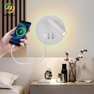 Modernes einfaches USB, das LED-Wand-Lampen-Schlafzimmer-Hotel-Kopfende-Lesung dreht