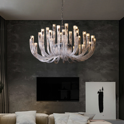 Postmoderne Licht Luxus Blumenglas LED Anhänger Licht Wohnzimmer Esszimmer Schlafzimmer Kronleuchter