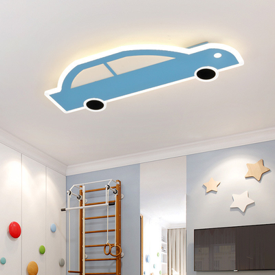 Zeichentrickfilm-LED-Augen-Schutz-Auto-Modellierung Deckenlicht Schrittloses Dimmen RGB Kinderzimmerlicht