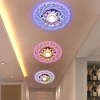 Moderne Deckenleuchte Crystal Corridor Diameters 200mm Mini Colorful LED