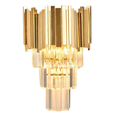 Höhe 550mm Postmodern Glas-Crystal Wall Lamp For Hotel der Breiten-350mm