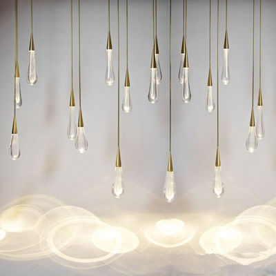 Rückgangslicht-Glaskugelanhängerlichter des Wasserrückgangsanhängerlichtes Geschäftsbeleuchtung der hängenden Lampe der Dekoration der modernen moderne