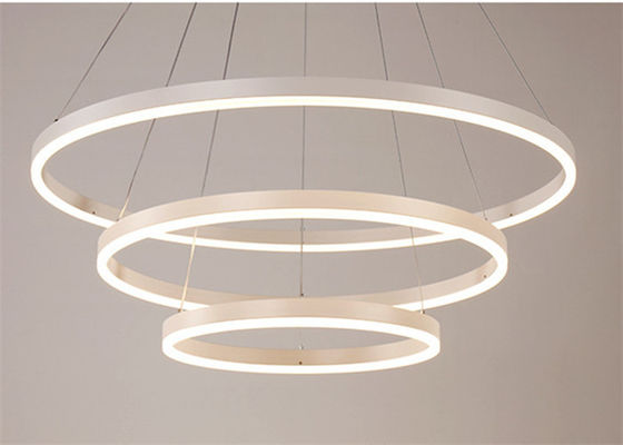 Beleuchtungs-Bereich 25m2 Acryl- Aluminium- moderner Kreis-Ring Chandelier