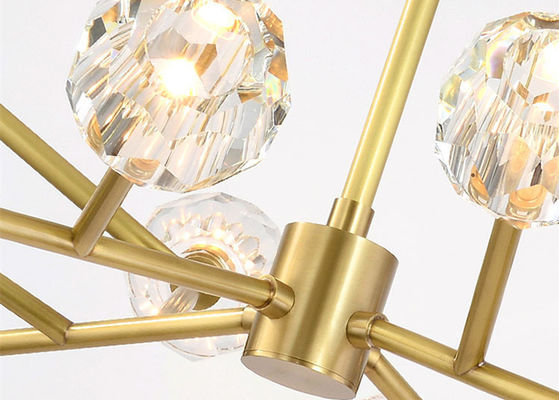 Goldener Innen-G9 Baumast der Höhen-53cm Crystal Modern Pendant Light