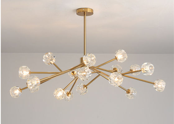 Goldener Innen-G9 Baumast der Höhen-53cm Crystal Modern Pendant Light