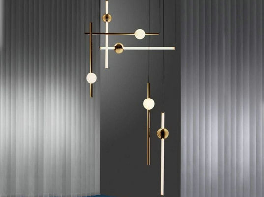 100*600mm kombinierbare goldene moderne LED hängende Lichter Esszimmer-