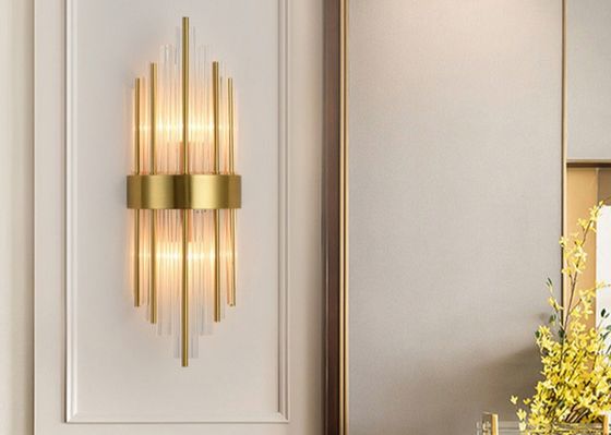 E27 / G9/G4 goldener Luxusstahl Crystal Wall Lamp der Birnen-JYL-B1823