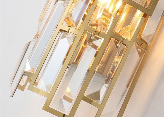 An der Wand befestigter Innen-230*500mm Glanz geführtes Gold Crystal Sconce Lights