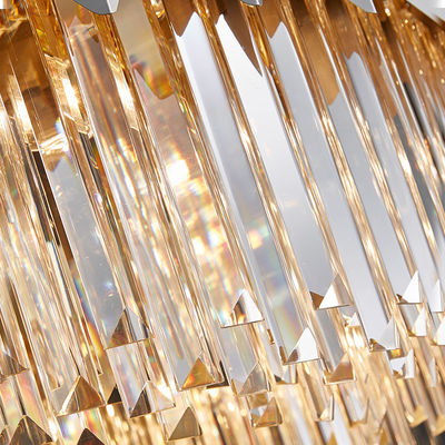 Königlicher Crystal Hanging Lamps For Living Raum der Höhen-30cm E14 Chrome