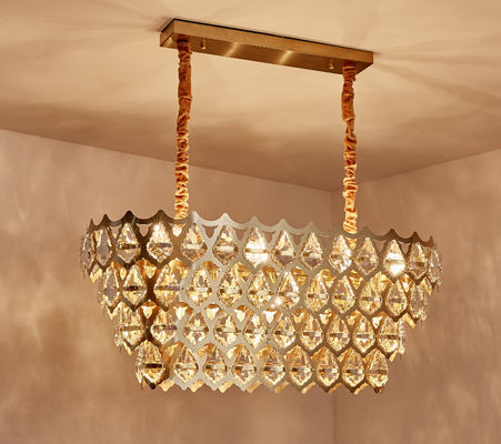 Moderner zeitgenössischer Luxus-LED Leuchter Lampfor des Crystal Dimmable Temperature Adjustable Ceilings-Licht-ebenen Berg-