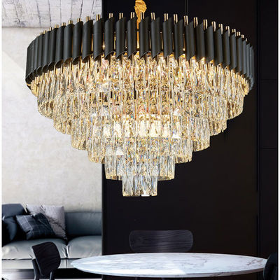 Modernes Gold Crystal Raindrop Chandelier des G4 Lichtquelle-Durchmesser-100cm