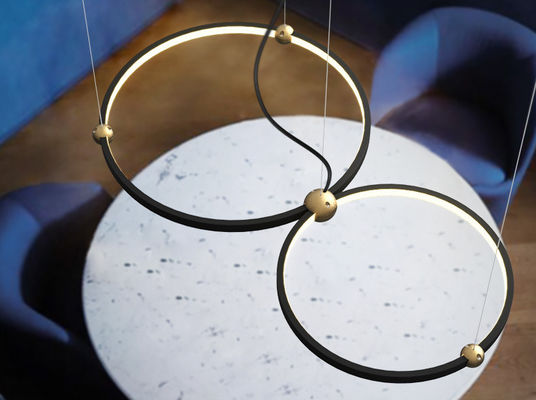 Aluminiumacrylkreis 300mm 400mm 500mm Ring Pendant Ceiling Light