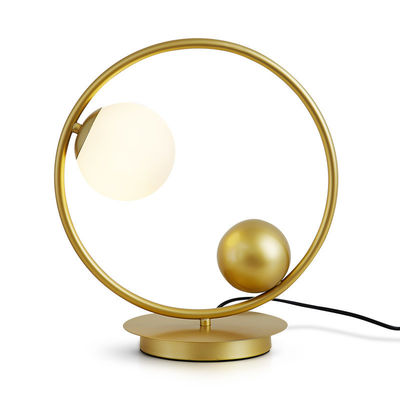 Ringsum Durchmesser 35cm der Höhen-40cm goldene/schwarze Farbkopfende-Tischlampe