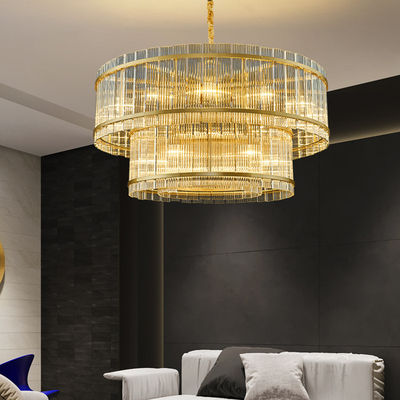 Leuchter-modernes hängendes helles Eisen Art Glass For Living Room