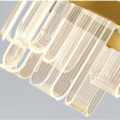 LED-Flecken-Acrylausläufer-moderne hängende helle kupferne Farbe
