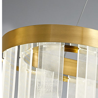 LED-Flecken-Acrylausläufer-moderne hängende helle kupferne Farbe