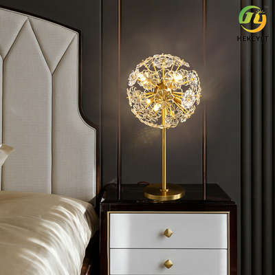Kupferkristall-Nachttischlampe G9 x 6 für Home Hotel