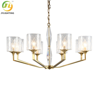 Klares Birnen-Glas-moderne hängende Lampe des Metalle14 für Wohnzimmer