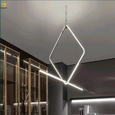 Haupthotel asphaltiert modernes hängendes Licht Art Baking Paint Blacks G9