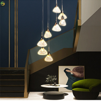 Ausgangs-/Hotel-Zink-Legierung + Acryl-Anwendungs-nordisches hängendes Licht Art Golds LED