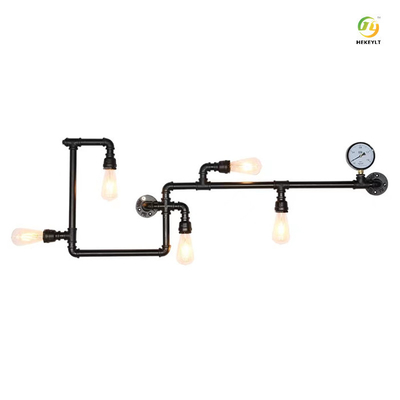 Industrielles Schmiedeeisen-dekorative Wasserleitungs-Wand-Lampe E27 für Retro- Dachboden
