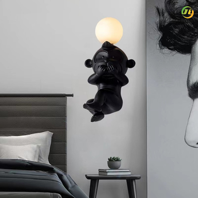Wand-Lampen-Bärn-Affe-Karikatur des Schlafzimmer-G4 moderne dekorativ