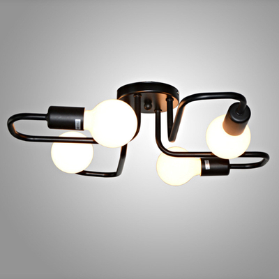 Nordisches hängendes Licht Eisen-Anhänger-Licht-Ausgangs-Art Baking Paint Blacks LED
