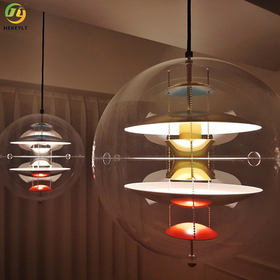 Modernes kreatives Klarglas-hängendes Licht des Planeten-E27 für Haus