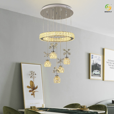 Modernes Luxus-Crystal Candle Chandelier For Dining Wohnzimmer des Minimalist-LED
