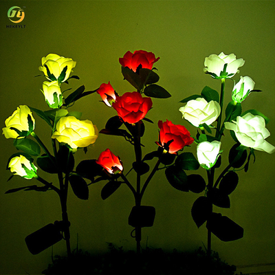 Kommerzielle helle Simulation im Freien Rose Flower Solar Light LED