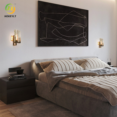 Crystal Wall Lamp Nordic Bedroom-Eis-Würfel des Goldmetallfreien raumes dekorativ