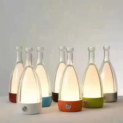 Mehrfunktionale moderne Farbkundenspezifische betrunkene Flaschen-Form der Hotel-Kopfende-Tischlampe-drei