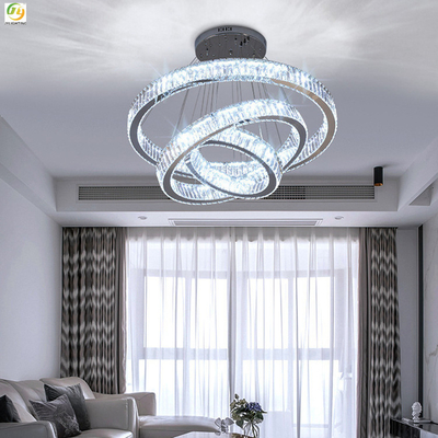 Metall Kristall-LED moderner Ring Light Luxury Decorative des Schlafzimmer-D20