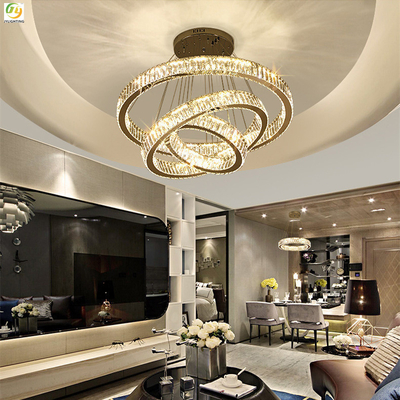Metall Kristall-LED moderner Ring Light Luxury Decorative des Schlafzimmer-D20