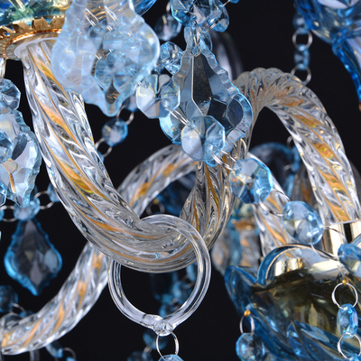 Glas/Metall-Crystal Chandelier Lamp For Wedding Lobby LED E14