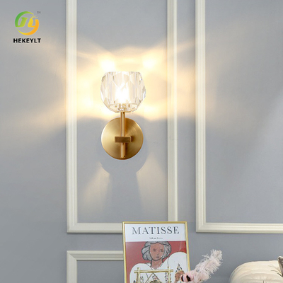 Crystal Gold Modern Wall Light für Korridor-Wohnzimmer Fernsehhintergrund