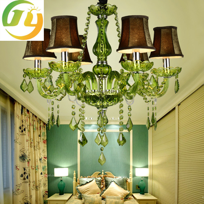 Luxusglasarm-Crystal Candle Chandelier For Decorations-Schlafzimmer-moderne hängende Lichter