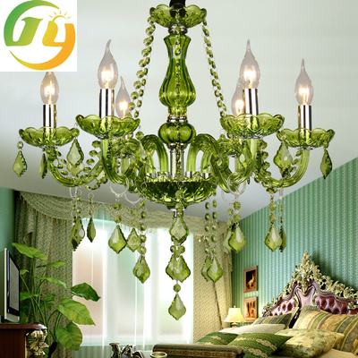 Luxusglasarm-Crystal Candle Chandelier For Decorations-Schlafzimmer-moderne hängende Lichter