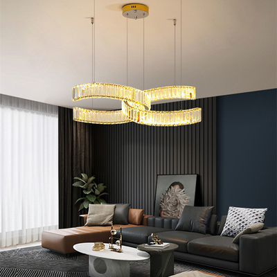 Titan-/Edelstahl-Glas-hängendes Licht Chromes LED für dekoratives Schlafzimmer