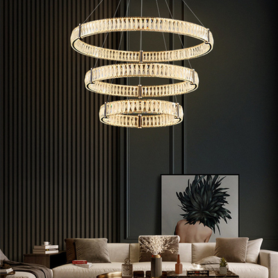 Kundengebundenes LED-Gold-Crystal Pendant Light Apartment Artistic-Wohnzimmer