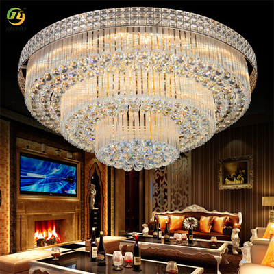 Klassische Luxus-Gold-moderne LED-Kristall-Deckenleuchte mit E14-Sockel