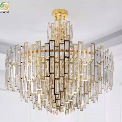 D60*H48cm E14 Candle Chandelier Crystal Customized Elegant Gold