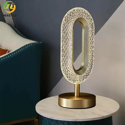 12 cm Moderne Nachttischlampen Schlafzimmer Oviert Gold Acryl Metall Led