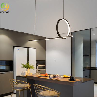 Justierbare hängende Aluminium-Ring Pendant Light Fixture For-Küche, die Wohnzimmer speist
