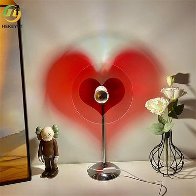 Rotes Liebes-Herz-Kopfende führte Tischlampe für Schlafzimmer-romantische Atmosphären-Dekoration