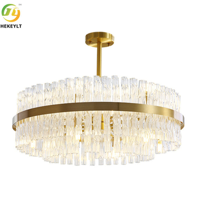 LED-Goldrunde K9 Crystal Hanging Ceiling Light Modern Crystal Chandeliers