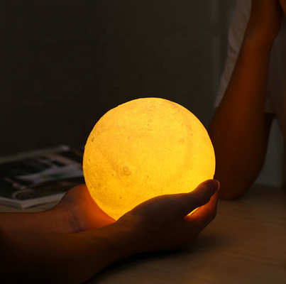 Kreative Note Fern-Muti färbt kleine Mond-Lampe des Druck-3d für Kinder